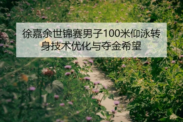 徐嘉余世锦赛男子100米仰泳转身技术优化与夺金希望